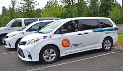 Vanpool Vans and Riders 