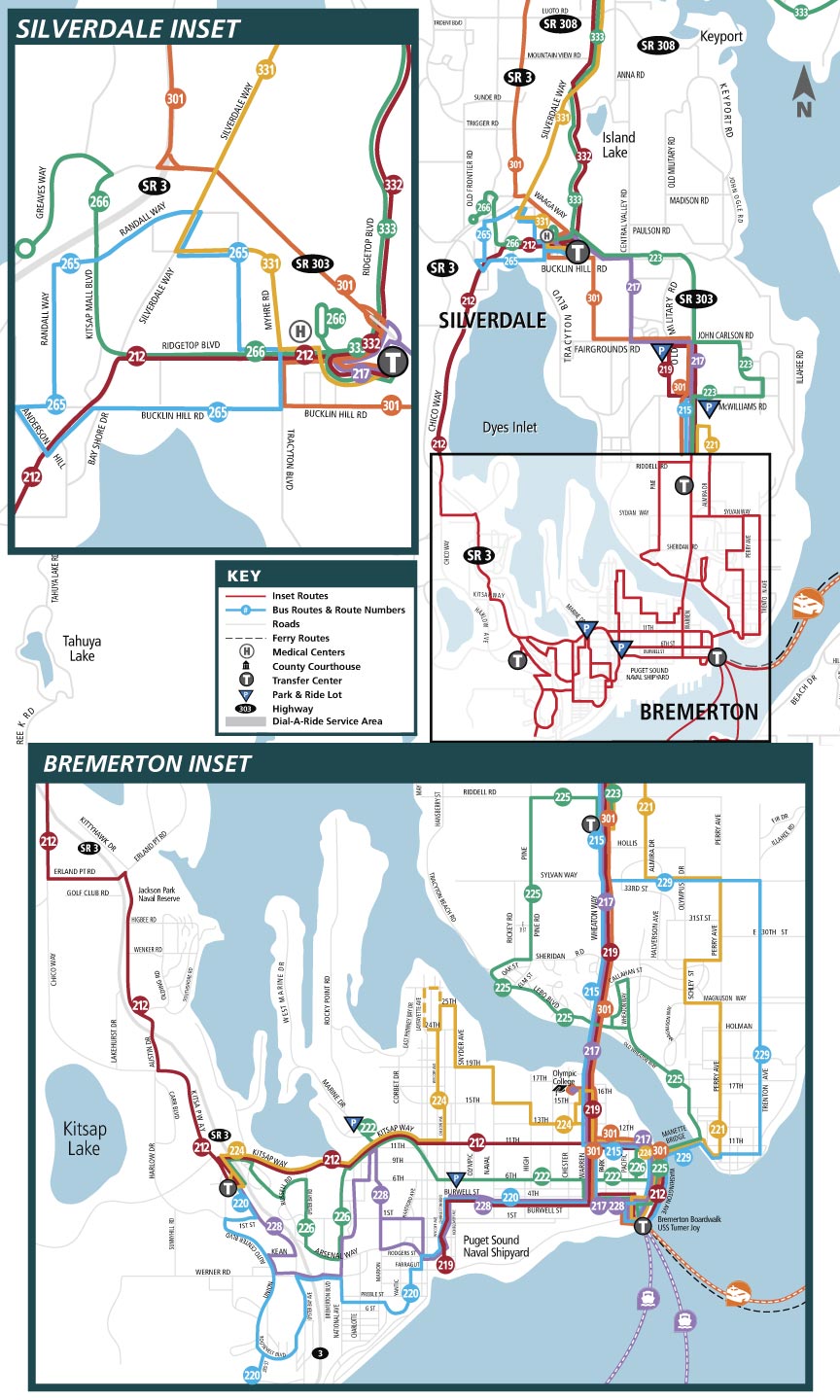 Central Kitsap Route Map